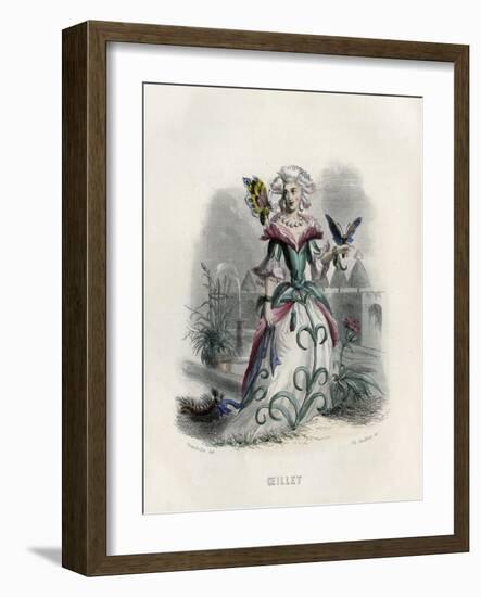 Grandville Carnation-JJ Grandville-Framed Art Print