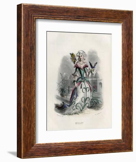 Grandville Carnation-JJ Grandville-Framed Premium Giclee Print