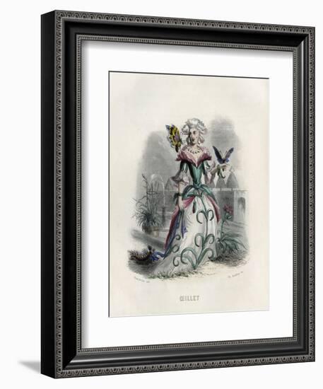 Grandville Carnation-JJ Grandville-Framed Art Print