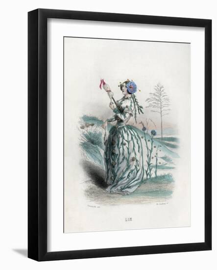 Grandville Flax 1847-JJ Grandville-Framed Art Print