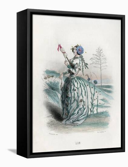 Grandville Flax 1847-JJ Grandville-Framed Stretched Canvas