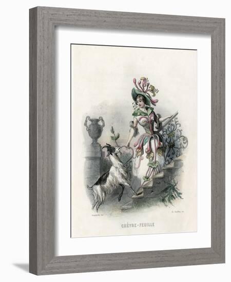 Grandville Honeysuckle-JJ Grandville-Framed Art Print