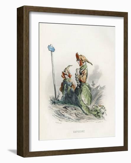 Grandville Nasturtium-JJ Grandville-Framed Art Print