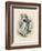 Grandville Pansy 1847-JJ Grandville-Framed Art Print