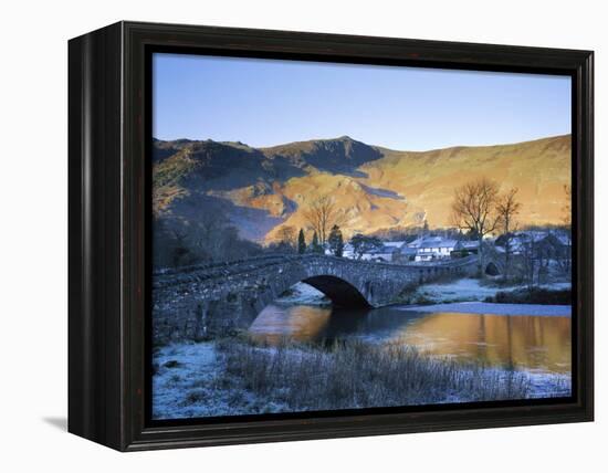 Grange in Borrowdale, Lake District National Park, Cumbria, England, UK-Roy Rainford-Framed Premier Image Canvas