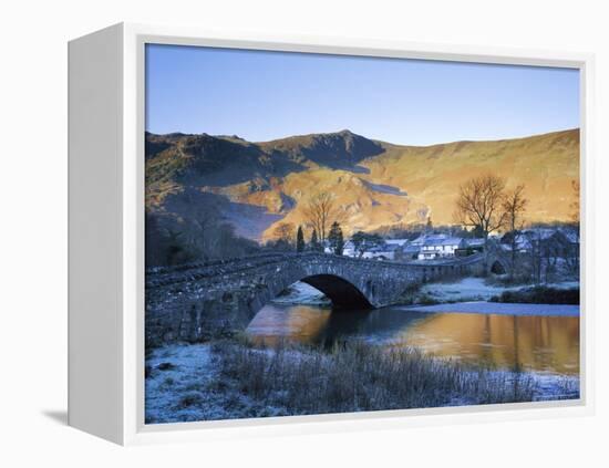 Grange in Borrowdale, Lake District National Park, Cumbria, England, UK-Roy Rainford-Framed Premier Image Canvas