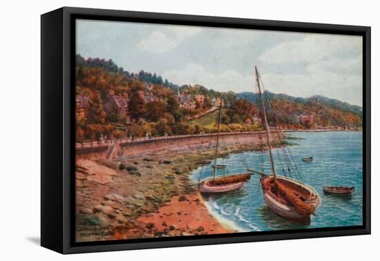 Grange-Over-Sands, from the Pier-Alfred Robert Quinton-Framed Premier Image Canvas