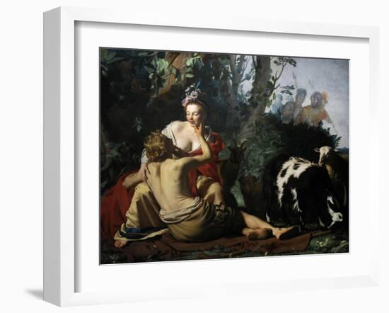 Granida and Daifilo, 1625-Gerrit van Honthorst-Framed Giclee Print