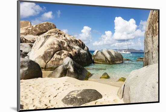 Granite boulders at Gorda Baths, island of Virgin Gorda, British Virgin Islands, Leeward Islands-Tony Waltham-Mounted Photographic Print