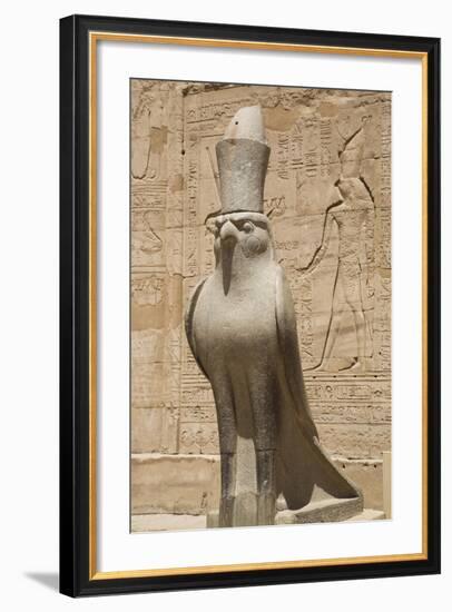 Granite Falcons, Pylon, Temple of Horus, Edfu, Egypt, North Africa, Africa-Richard Maschmeyer-Framed Photographic Print