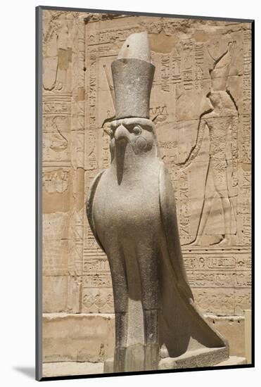 Granite Falcons, Pylon, Temple of Horus, Edfu, Egypt, North Africa, Africa-Richard Maschmeyer-Mounted Photographic Print