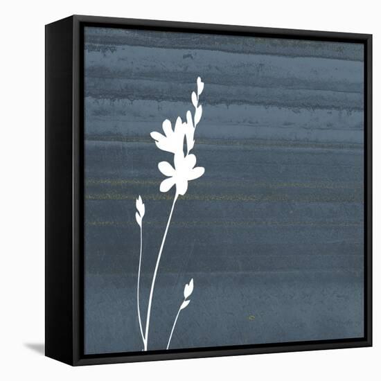 Granite Flower-Jace Grey-Framed Stretched Canvas