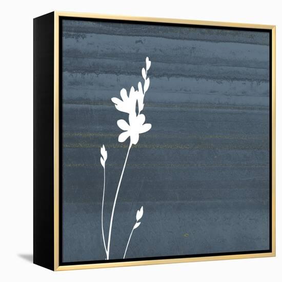 Granite Flower-Jace Grey-Framed Stretched Canvas