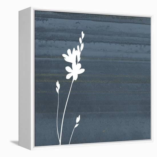 Granite Flower-Jace Grey-Framed Stretched Canvas