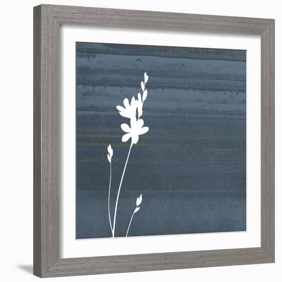 Granite Flower-Jace Grey-Framed Art Print