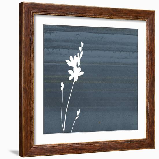 Granite Flower-Jace Grey-Framed Art Print