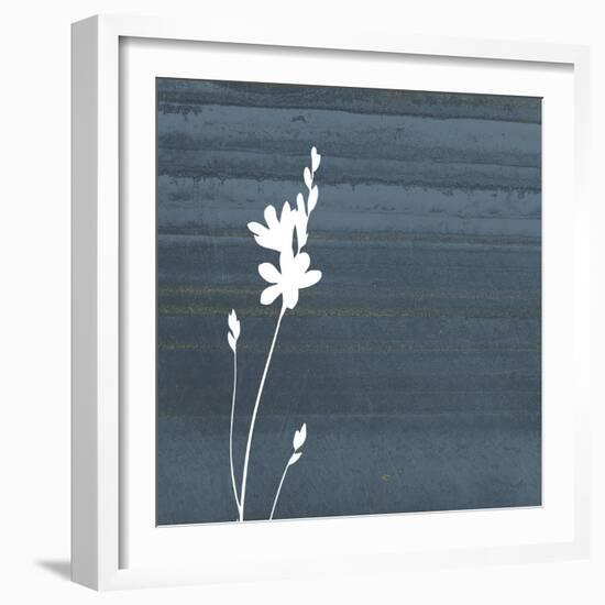 Granite Flower-Jace Grey-Framed Art Print