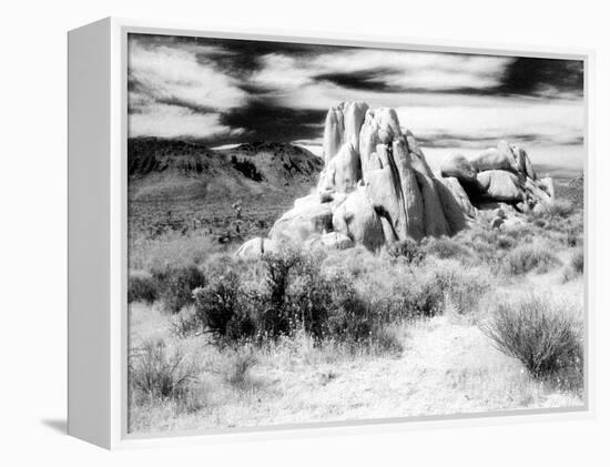 Granite Formation, Joshua Tree National Park, California, USA-Janell Davidson-Framed Premier Image Canvas