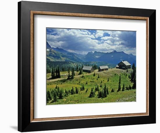 Granite Park Chalet, Glacier National Park, Montana, USA-Chuck Haney-Framed Photographic Print