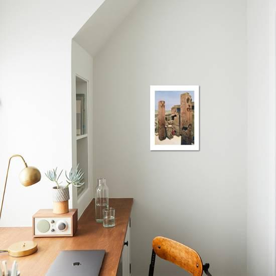 Granite Pillars With Lotus And Papyrus Decoration Temple Of Amun