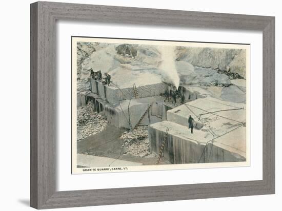 Granite Quarry, Barre, Vermont-null-Framed Art Print