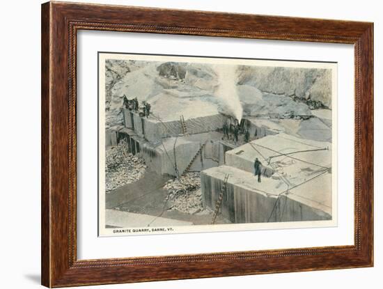 Granite Quarry, Barre, Vermont-null-Framed Art Print