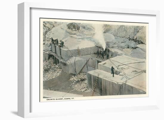 Granite Quarry, Barre, Vermont-null-Framed Art Print