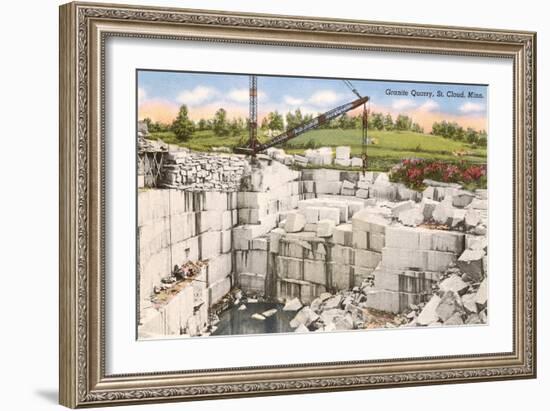 Granite Quarry, St. Cloud, Minnesota-null-Framed Art Print