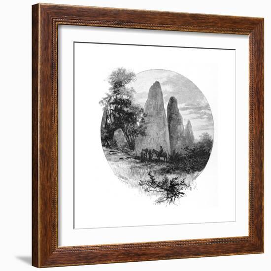 Granite Rocks, Betts Camp, Mount Kosciuszko, New South Wales, Australia, 1886-W Macleod-Framed Giclee Print