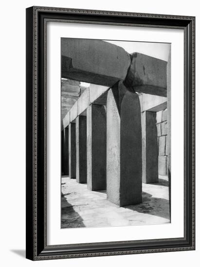 Granite Temple, Giza, Egypt, 1937-Martin Hurlimann-Framed Giclee Print