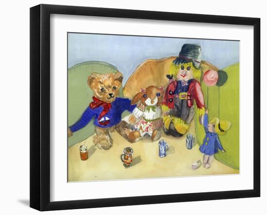 Granny Tuffy's Toys-Ann Robson-Framed Giclee Print