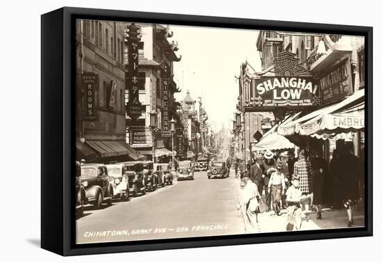 Grant Avenue, Chinatown, San Francisco, California-null-Framed Stretched Canvas