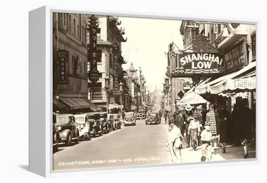 Grant Avenue, Chinatown, San Francisco, California-null-Framed Stretched Canvas