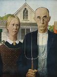 'American Gothic', 1930-Grant DeVolson Wood-Framed Giclee Print