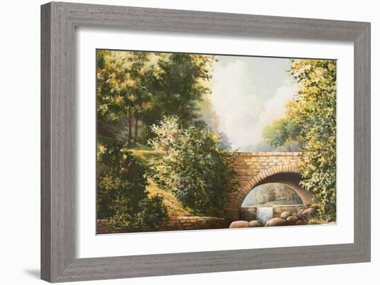 Grant Park Bridge-Bruce Nawrocke-Framed Art Print