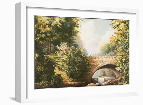 Grant Park Bridge-Bruce Nawrocke-Framed Art Print