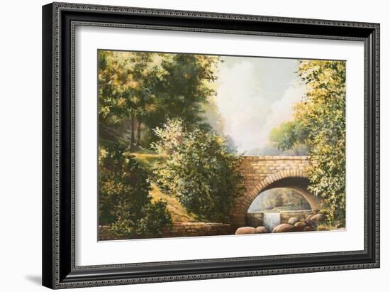 Grant Park Bridge-Bruce Nawrocke-Framed Art Print