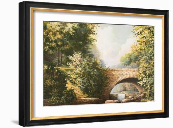 Grant Park Bridge-Bruce Nawrocke-Framed Art Print