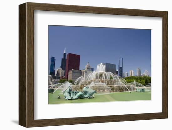 Grant Park, Chicago's Magnificent Mile Skyline, Chicago, Illinois-Cindy Miller Hopkins-Framed Photographic Print