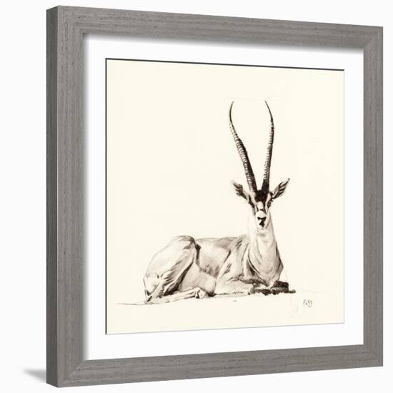 Grant's Gazelle, 2012,-Francesca Sanders-Framed Giclee Print