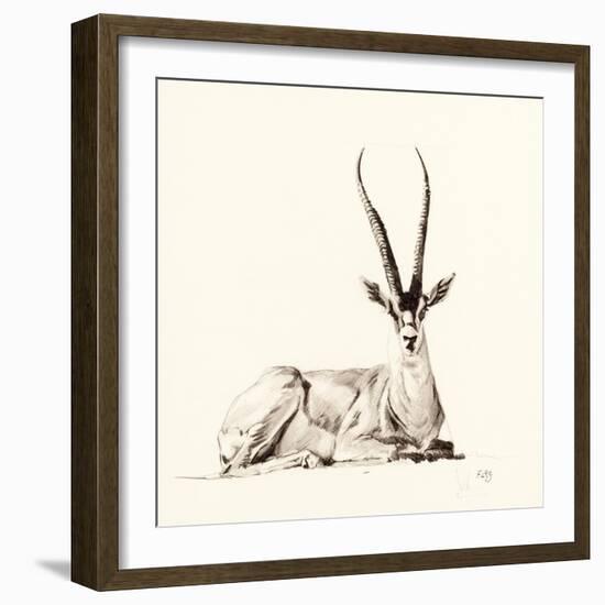 Grant's Gazelle, 2012,-Francesca Sanders-Framed Giclee Print