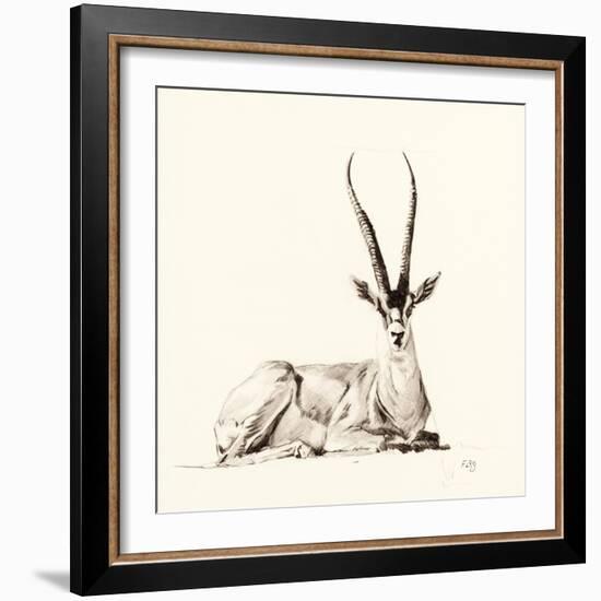 Grant's Gazelle, 2012,-Francesca Sanders-Framed Giclee Print