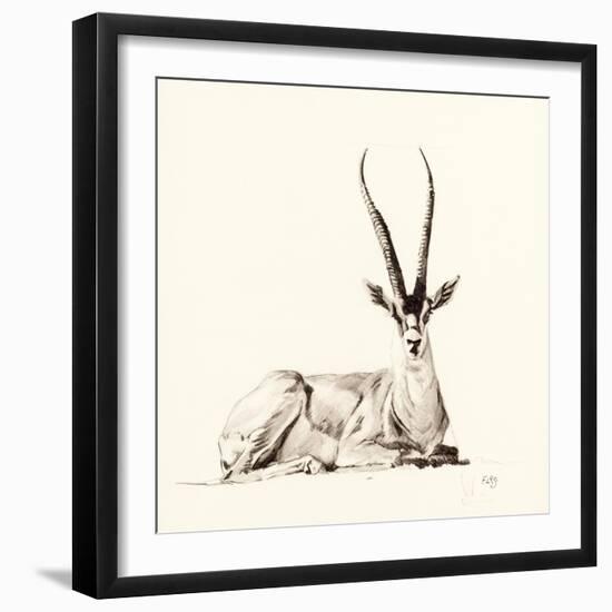 Grant's Gazelle, 2012,-Francesca Sanders-Framed Giclee Print