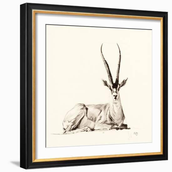 Grant's Gazelle, 2012,-Francesca Sanders-Framed Giclee Print