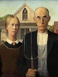 American Gothic, 1930-Grant Wood-Framed Giclee Print