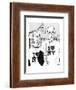 Grant Woods' 'American Gothic' couple dressed in I Love NY t-shirts. - New Yorker Cartoon-Marisa Acocella Marchetto-Framed Premium Giclee Print