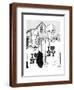 Grant Woods' 'American Gothic' couple dressed in I Love NY t-shirts. - New Yorker Cartoon-Marisa Acocella Marchetto-Framed Premium Giclee Print
