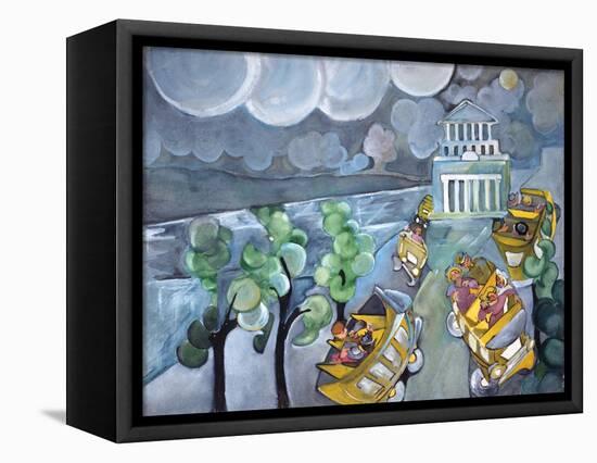 Grants Tomb-Zelda Fitzgerald-Framed Stretched Canvas