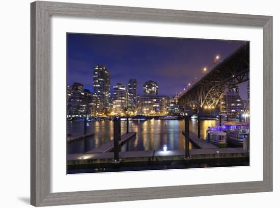 Granville Bridge, Vancouver, British Columbia, Canada-Walter Bibikow-Framed Photographic Print