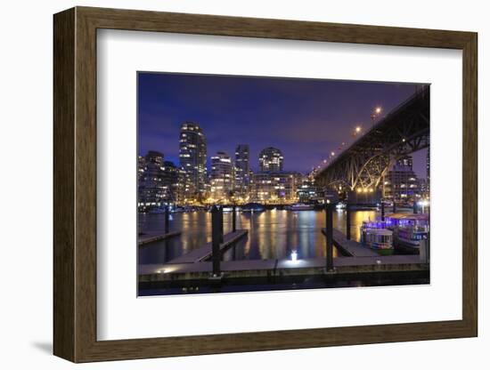 Granville Bridge, Vancouver, British Columbia, Canada-Walter Bibikow-Framed Photographic Print